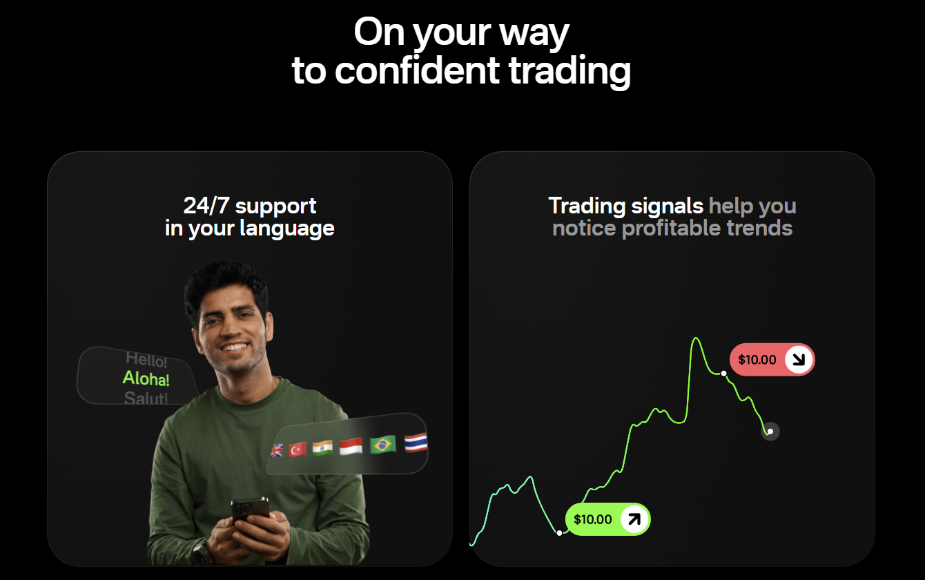 การสนับสนุนการเทรดของ OlympTrade